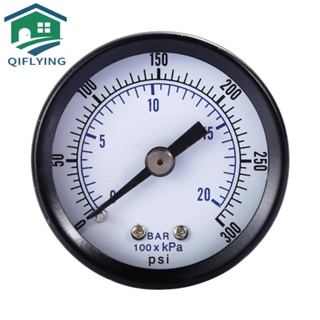 เครื่องวัดความดันคอมเพรสเซอร์แอร์ เกจคู่ 0-20Bar / 0-300 PSI Manometer