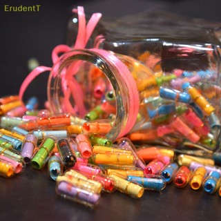 [ErudentT] แคปซูลข้อความ รูปหัวใจ ขนาดเล็ก หลากสี 100 ชิ้น