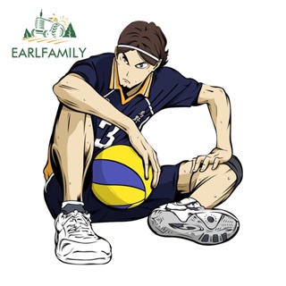 Earlfamily สติกเกอร์ ลายอนิเมะ haikyuu Slap haikyuu 13 ซม. x 10.7 ซม. สําหรับตกแต่งรถยนต์ แล็ปท็อป