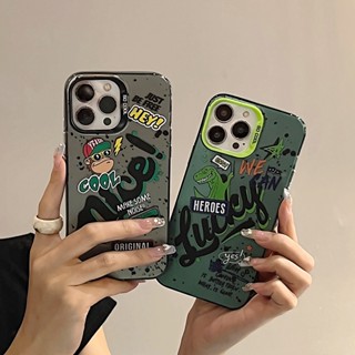 เคสโทรศัพท์มือถือ ชุบไฟฟ้า สองด้าน กันกระแทก ลายนําโชค สําหรับ Apple IPhone 14 13 12 11 Pro Max