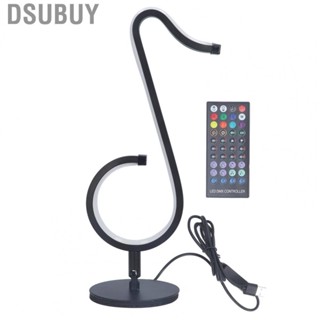 Dsubuy Music RGB Musical Note Shape Light Romantic Bedside Table Lamp