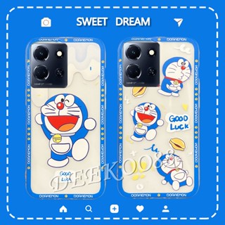 เคสโทรศัพท์มือถือ TPU แบบนิ่ม ลายการ์ตูนโดราเอมอน สําหรับ Infinix Note 30 30i Pro VIP Hot 30i 30 Play NFC FREE FIRE Smart 7 Plus HD 4G Zero 5G