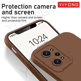 สําหรับRealme GT Neo2 กรณีYIYONG SquareซิลิโคนเหลวสําหรับOPPO Realme GT Neo 2 3 T 3T Neo3T Neo5 GT2 Pro GT3 เคสโทรศัพท์