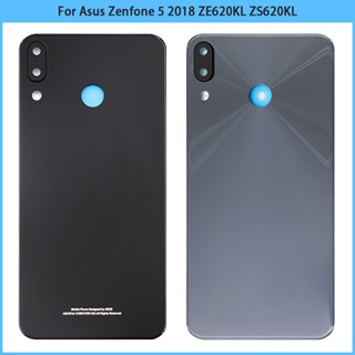 ใหม่ ฝาครอบแบตเตอรี่ด้านหลัง 6.2 นิ้ว พร้อมเลนส์กล้อง สําหรับ ASUS ZenFone 5 ZE620KL 2018 ZS620KL