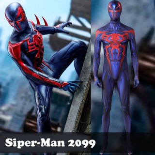 Ns3 ชุดคอสเพลย์ Spider-Man Across the Spider-Verse Spiderman 2099 Miguel OHara สําหรับตกแต่งปาร์ตี้ฮาโลวีน