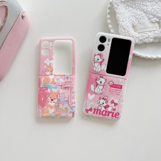 เคสโทรศัพท์มือถือแบบนิ่ม กันกระแทก ลายการ์ตูนแมวมารีน่ารัก พร้อมจี้โซ่คล้อง สําหรับ Oppo Find N2