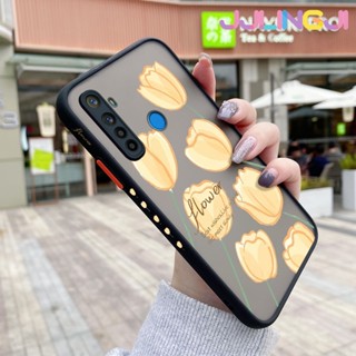 เคสโทรศัพท์ ซิลิโคนนิ่ม ใส กันกระแทก ลายดอกไม้สีเหลือง แฟชั่น สําหรับ Realme 5 5i 5s 6i 5 Pro