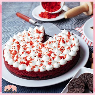 🎂 RED VELVET CHEESECAKEชีสเค้ก สีแดงกำมะหยี่รสดาร์กช๊อกโกแลตเนื้อเนียน ส่งด่วนในวันด้วยLalamove เค้กวันเกิด