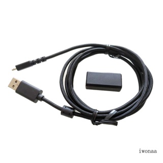 Iwo สายชาร์จ USB พร้อมอะแดปเตอร์ USB เป็น Micro Mouse สําหรับ G502 Lightspeed