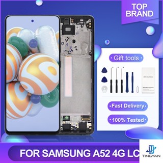 หน้าจอสัมผัส Lcd ดิจิไทเซอร์ A52 6.5 นิ้ว พร้อมกรอบ สําหรับ Samsung Galaxy A52 4G A525F A525F DS A525M