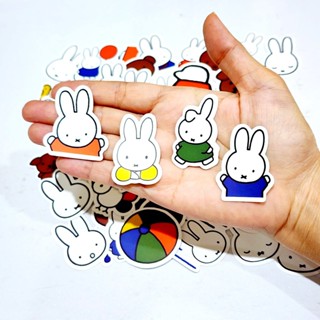 สติ๊กเกอร์ กระต่าย Miffy ชิ้นเล็กๆ ติดแน่น กันน้ำ ติดเคสมือถือ ขวดน้ำ น่ารักๆ (62 ชิ้น) sticker