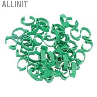 Allinit 50pcs Bird Leg Rings Numbered Chicken Identification Bands For Bantam Finch Tua