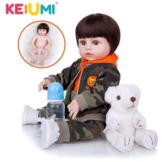 Keiumi ตุ๊กตาเด็กทารกแรกเกิด ซิลิโคนจําลอง 63 ซม.