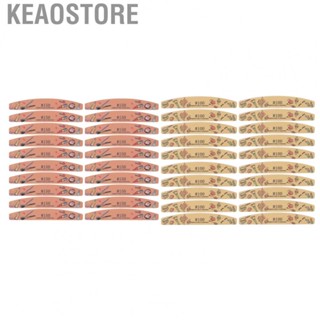 Keaostore Fingernail Files  Half Moon Nail File Art Tools Double Sides for Makeup Salons Home