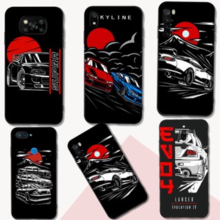 เคสโทรศัพท์มือถือ ซิลิโคนนิ่ม tpu สีดํา สไตล์ญี่ปุ่น สําหรับ xiaomi redmi 6 6A 5 PLUS JDM