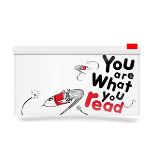 Se-ed (ซีเอ็ด) : YWR-ซองซิป : You Are What You Read Zipper PVC bag-SA-WH/20Wx10H cm.