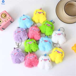 Creative Cute Stupid Little Monster Cartoon Plush Keychain Bag Bag Hanging Doll Doll 【bluey】