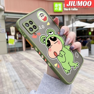 เคสมือถือ แบบใส ลายการ์ตูนชินจัง ขอบสี่เหลี่ยม กันกระแทก สําหรับ Samsung A42 5G M42 5G