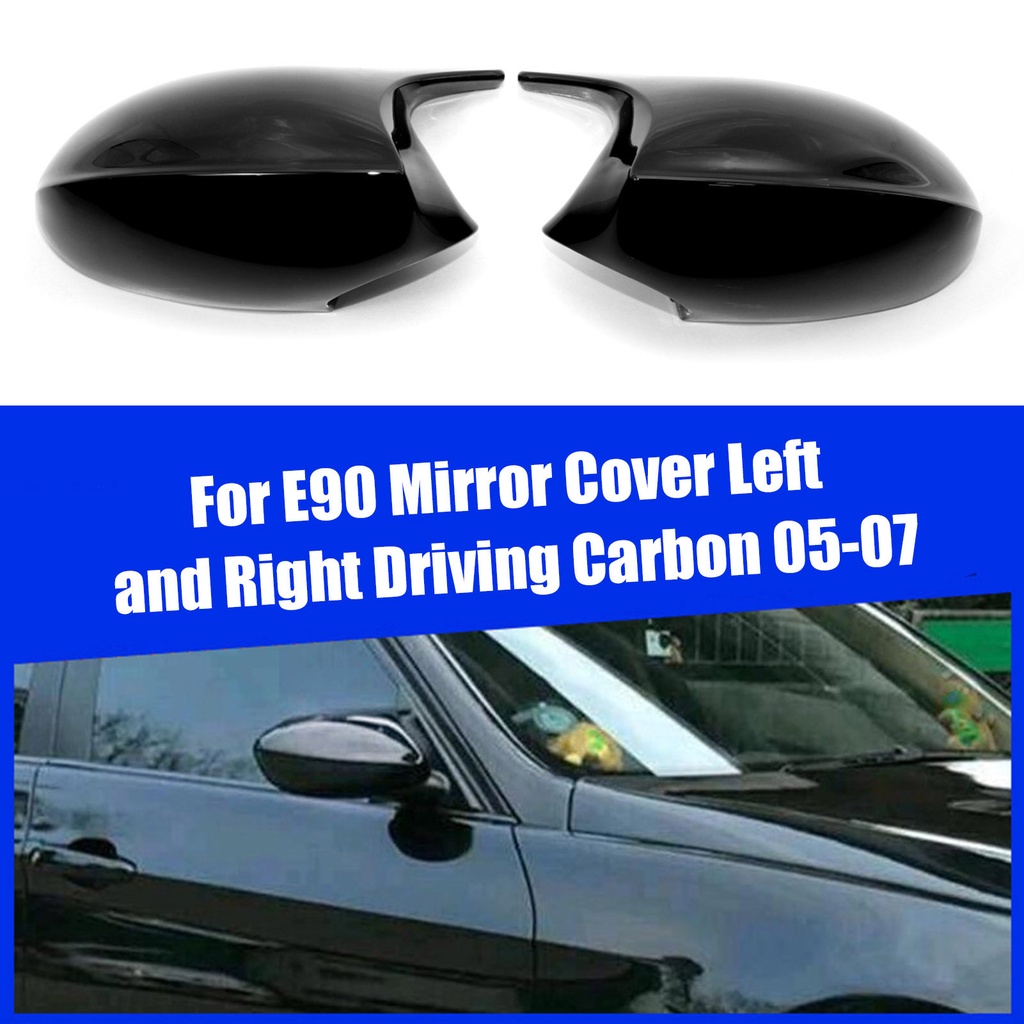 ฝาครอบกระจกมองข้าง สีดํามันวาว M3 แบบเปลี่ยน สําหรับ BMW E90 E91 E92 E93 1 คู่