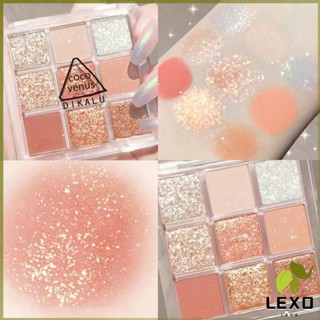 LEXO พาเลทอายแชโดว์ 9 สี  เนื้อใยไหม Matte แต่งหน้า เครื่องสำอาง nine color eyeshadow