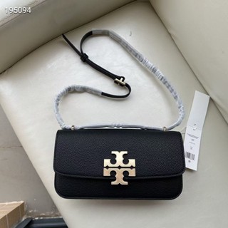 **c2** กระเป๋า Tory Burch Eleanor Pebbled E/W Small Convertible Shoulder Bag สินค้าใหม่ ของแท้