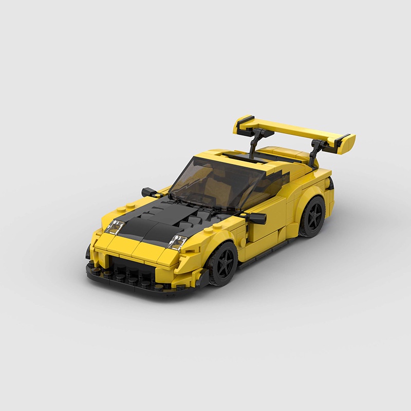Moc Mazda RX-7 Super Sports Cars บล็อคตัวต่อของเล่นสําหรับเด็กผู้ชาย และเด็กผู้หญิง เข้ากันได้กับเลโก้เทคนิค