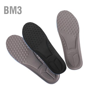 BM3 ผู้ใหญ่วิ่ง Insoles ดูดซับแรงกระแทก Arch สนับสนุน ใส่รองเท้าระบายอากาศ