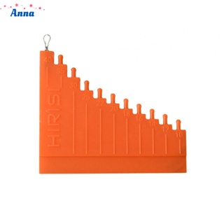 【Anna】Hair Gauge For Hair Rig Measurement Tool Orange Red PP Accessories Brand New