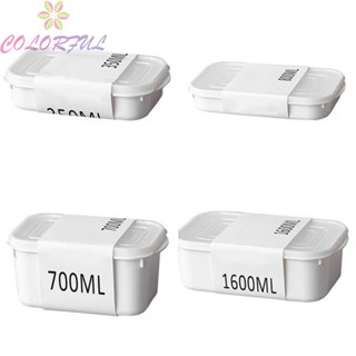 【COLORFUL】Food Crisper Box Microwave Refrigerato Freezable Microwaveable Plastic