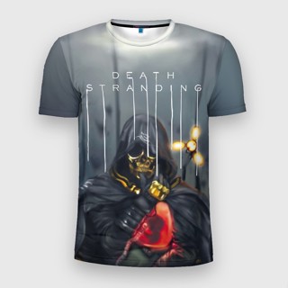 เสื้อยืด พิมพ์ลาย DEATH STRANDING 3 มิติ แบบเข้ารูป สําหรับผู้ชาย