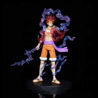 โมเดลฟิกเกอร์ อนิเมะ One Piece Luffy Gear 5 Sun God Nikka ขนาด 21 ซม. ของเล่นสําหรับเด็ก