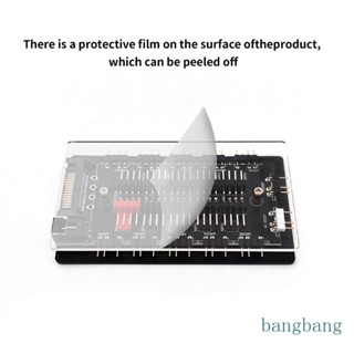 Bang ARGB ฮับแยกสายเคเบิล พร้อมตัวควบคุมอุณหภูมิ สําหรับสายไฟ LED PC และพัดลมระบายความร้อน