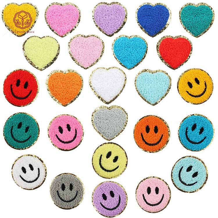 Pro Patch Store บุคลิกภาพ Love Smiley Face DIY เย็บปักถักร้อยแพทช์สําหรับสติกเกอร์เย็บปักถักร้อยแพทช