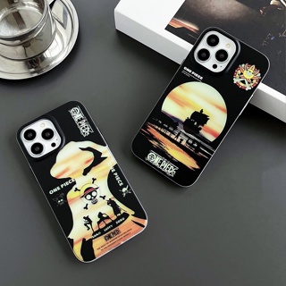 เคสไอโฟน11วันพีชลูฟี่ 🔥 เคส iPhone 14 Luffy ONE PIECE เลเซอร์โทรศัพท์มือถือแข็งกันกระแทก สำหรับ เคส Apple IPhone 14 เคสไอโฟน13 14 Pro max เคสi11 12 Pro Max 13 11 Case