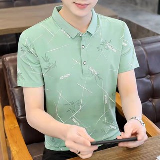 เสื้อโปโล คอปก พิมพ์ลายตัวอักษร สําหรับผู้ชาย