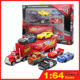 Klt โมเดลรถแบทโมบิล Lightning McQueen 1:64 7 In 1 ของเล่นสําหรับเด็ก