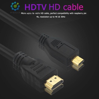 [Idduck.Th] สายอะแดปเตอร์วิดีโอ Micro HDMI เป็น HDMI 4K HD ยาว 1.5 ม. สําหรับ Raspberry Pi 4B