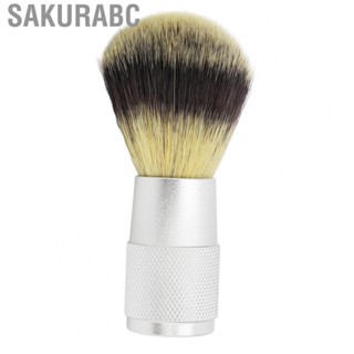 Sakurabc Shave Brush Hair Professional Aluminum Alloy Handle for Travel