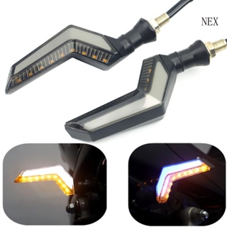 Nex ไฟเลี้ยว ไฟกระพริบ LED สําหรับรถจักรยานยนต์ 1 คู่