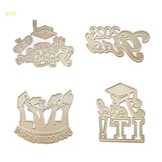 King แผ่นแม่แบบโลหะ ฉลุลาย ลายนูน สําหรับตกแต่งสมุดภาพ การ์ด งานฝีมือ DIY