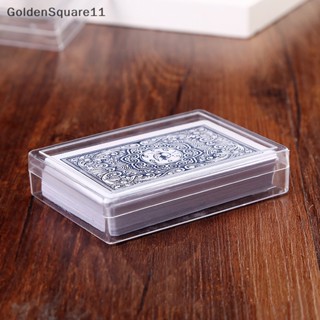 Goldensquare กล่องพลาสติกใส สําหรับใส่ไพ่โป๊กเกอร์