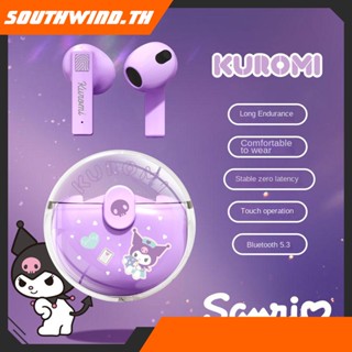 HOT！ ของแท้การ์ตูน Sanrio Real Wireless Bluetooth-compatible Headset 5.3 Noise Reduction Sports Stereo Ear Hanging Gift