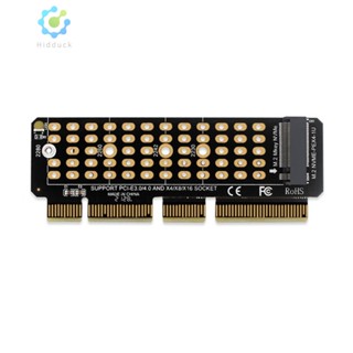 อะแดปเตอร์การ์ดไรเซอร์ SSD M.2 NVME เป็น PCI-E 4.0 X4 PCI-Express X4 X8 X16 M Key #F [Hidduck.th]