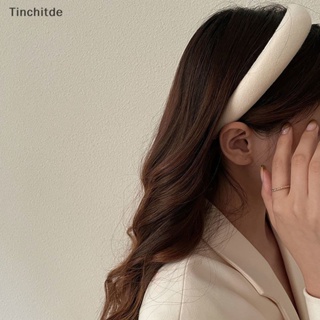 [Tinchitde] ที่คาดผมฟองน้ํา กว้าง หรูหรา สไตล์เกาหลี สําหรับเด็กผู้หญิง [Preferred]