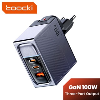 Toocki 100W GaN ที่ชาร์จ USB ชาร์จเร็ว 4.0 QC3.0 PD4.0 USB Type C ชาร์จเร็ว