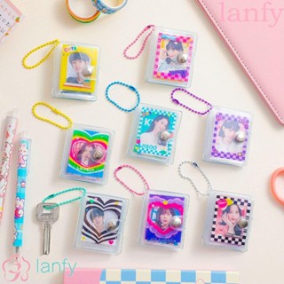 LANFY อัลบั้มรูปภาพ Idol Cards Book 16 ช่อง สไตล์เกาหลี สําหรับเก็บสะสมหนังสือ เครื่องเขียน