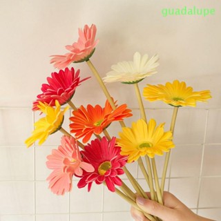 GUADALUPE เยอบีร่าประดิษฐ์ DIY สําหรับตกแต่งบ้าน ออฟฟิศ โต๊ะ จัดดอกไม้ประดิษฐ์ เครื่องประดับ ปาร์ตี้