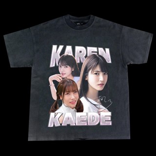 เสื้อยืดผ้าฝ้ายเสื้อยืดผ้าฝ้าย karen kaede - Bootleg T-Shirtเสื้อยืดคอตตอนพิมพ์ระบายอากาศคุณภาพสูง