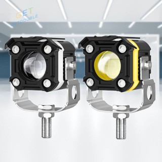 [Getdouble.th] ไฟเสริม LED 6000LM 6000K IP68 กันน้ํา 9-30V สําหรับรถจักรยานยนต์ [Getdouble.th]