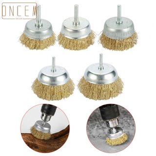 【ONCEMOREAGAIN】Versatile Wire Wheel Brush for Welding Seam Preparation 6mm Shank Copper Plating